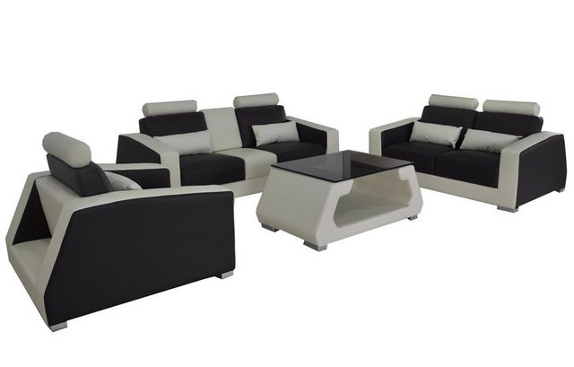 Xlmoebel Sofa Neue Sitzgruppe mit Sofas, Couchtisch und Sesseln im Design-S günstig online kaufen