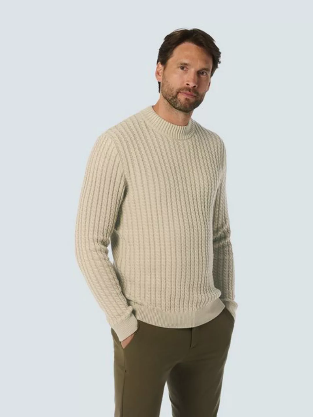 NO EXCESS Strickpullover mit Zopfmuster günstig online kaufen