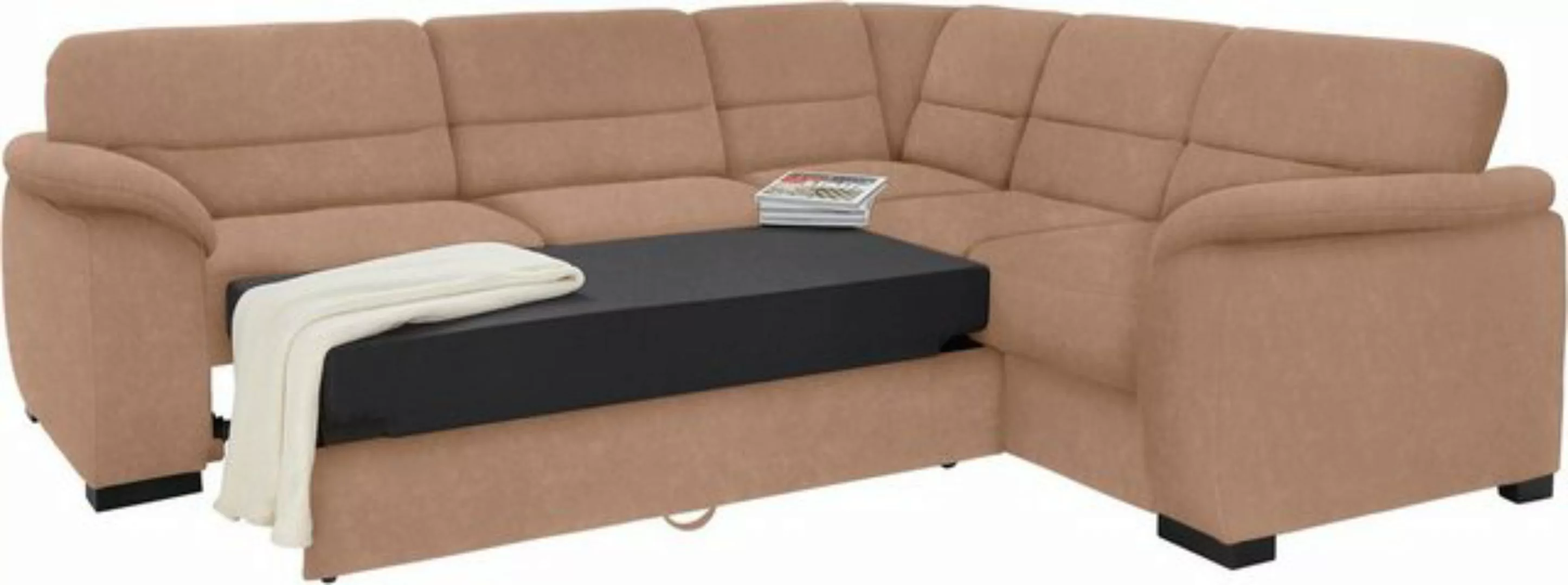 sit&more Ecksofa »Montego L-Form«, wahlweise mit Bettfunktion und Schubkast günstig online kaufen