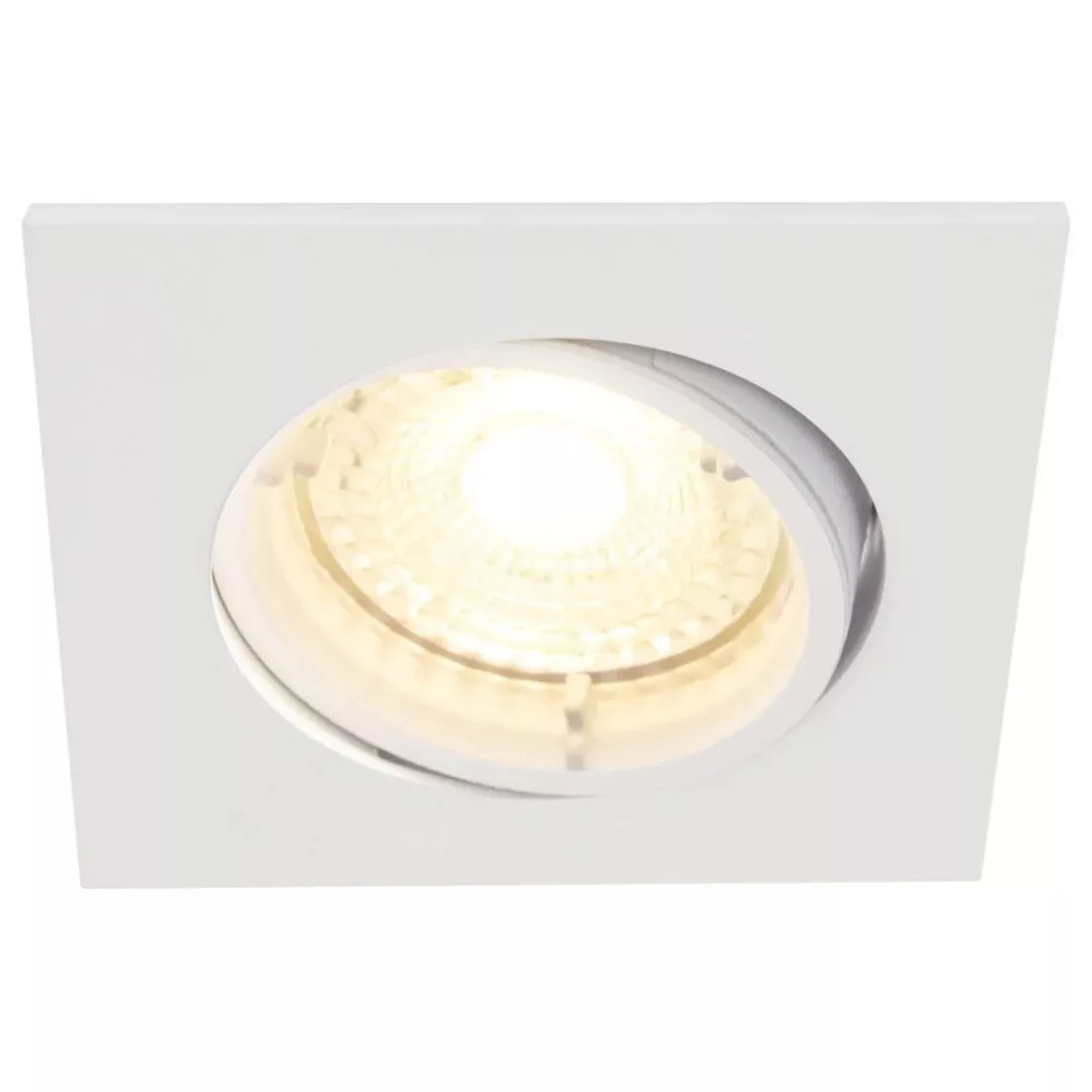 LED Einbaustrahler Carina in Weiß GU10 3x5W 345lm eckig schwenkbar günstig online kaufen