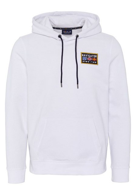 NAVIGATOR Kapuzensweatshirt mit dezentem Frontprint, GOTS günstig online kaufen