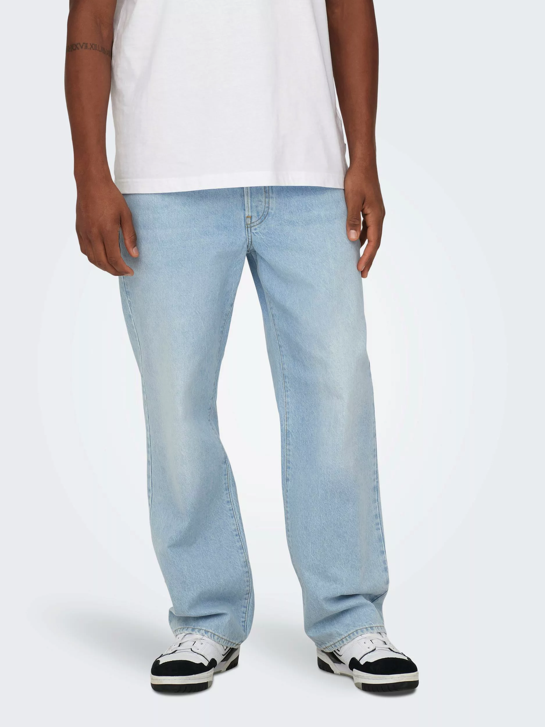 ONLY & SONS Loose-fit-Jeans "ONSFADE LOOSE WB 6778 A14 DNM NOOS" günstig online kaufen