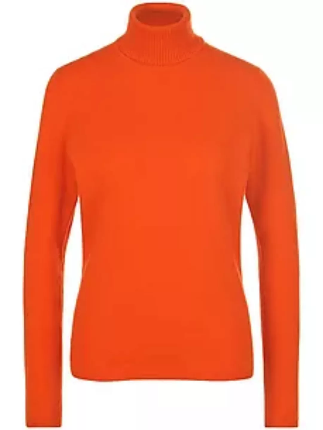 Rollkragen-Pullover aus Schurwolle und Kaschmir include orange günstig online kaufen