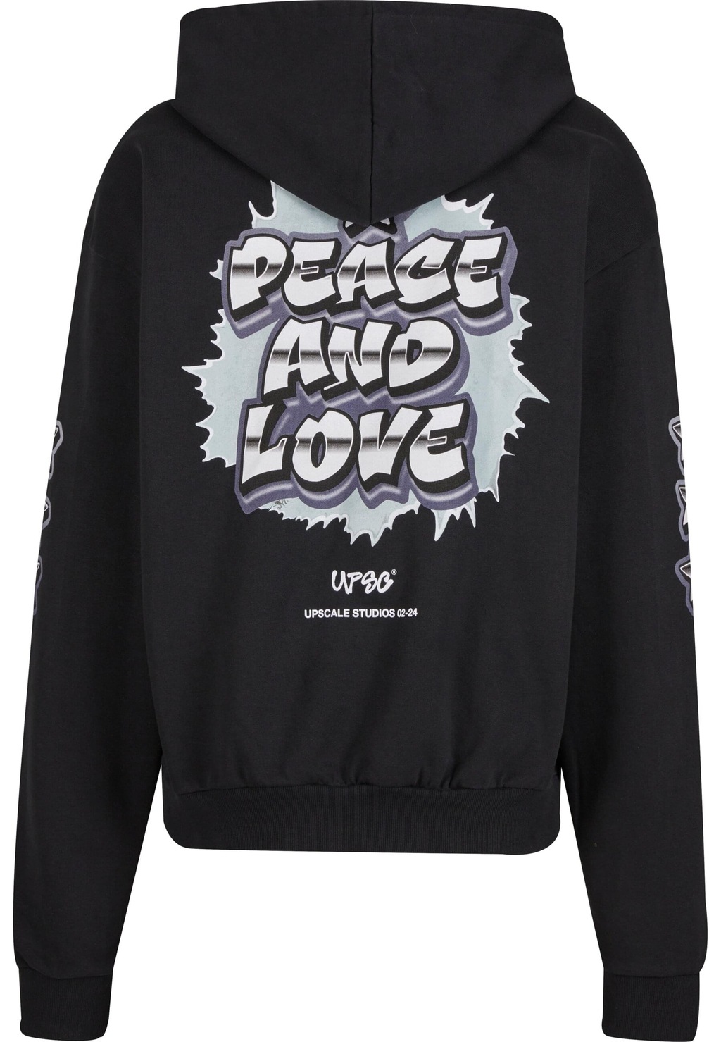 Upscale by Mister Tee Kapuzensweatshirt "Upscale by Mister Tee Peace&Love U günstig online kaufen