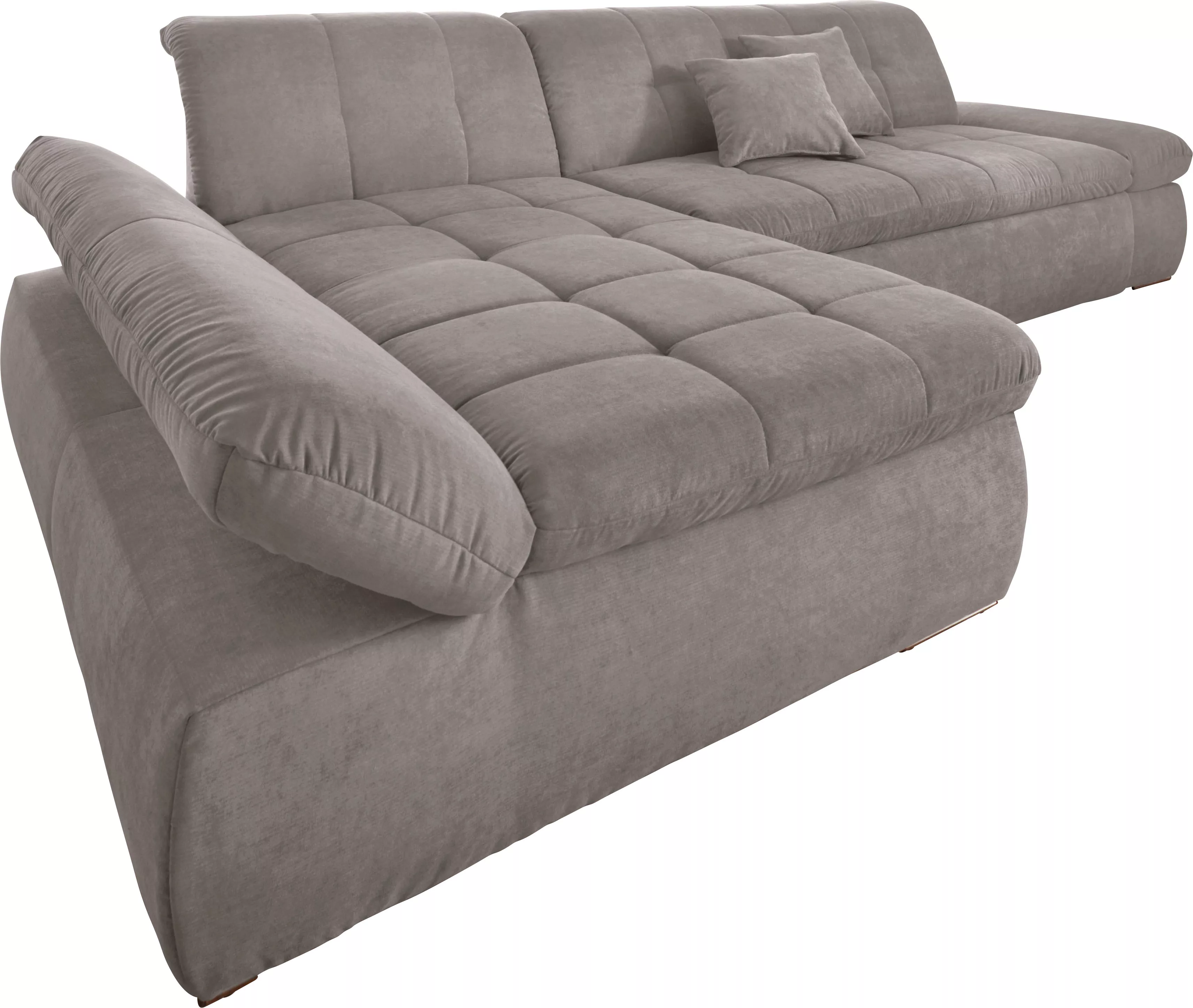 DOMO collection Ecksofa "NMoric XXL, B/T/H: 300/172/80cm, L-Form", wahlweis günstig online kaufen