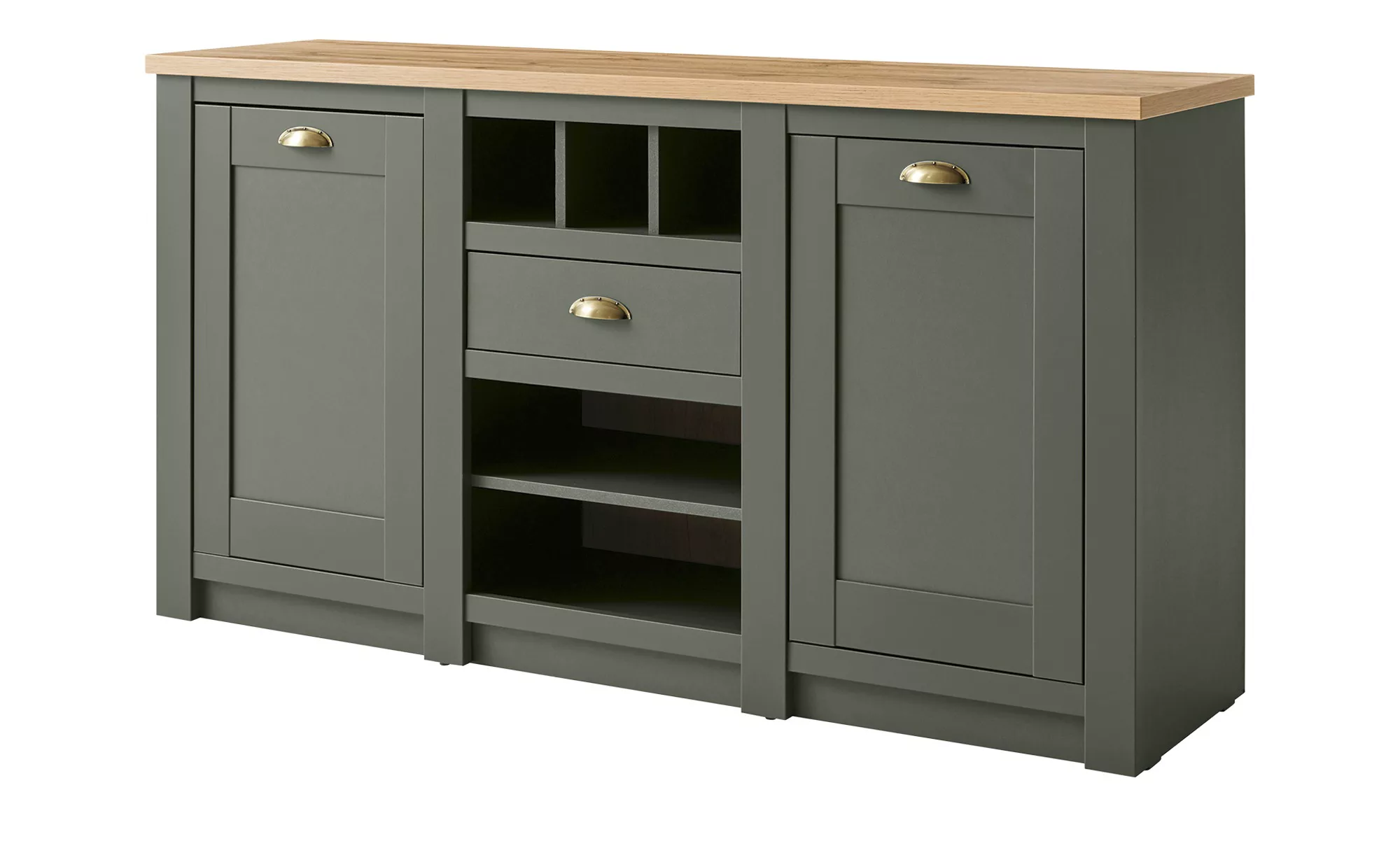 Sideboard  Florentina ¦ grün ¦ Maße (cm): B: 145 H: 83 T: 41.0 Kommoden & S günstig online kaufen