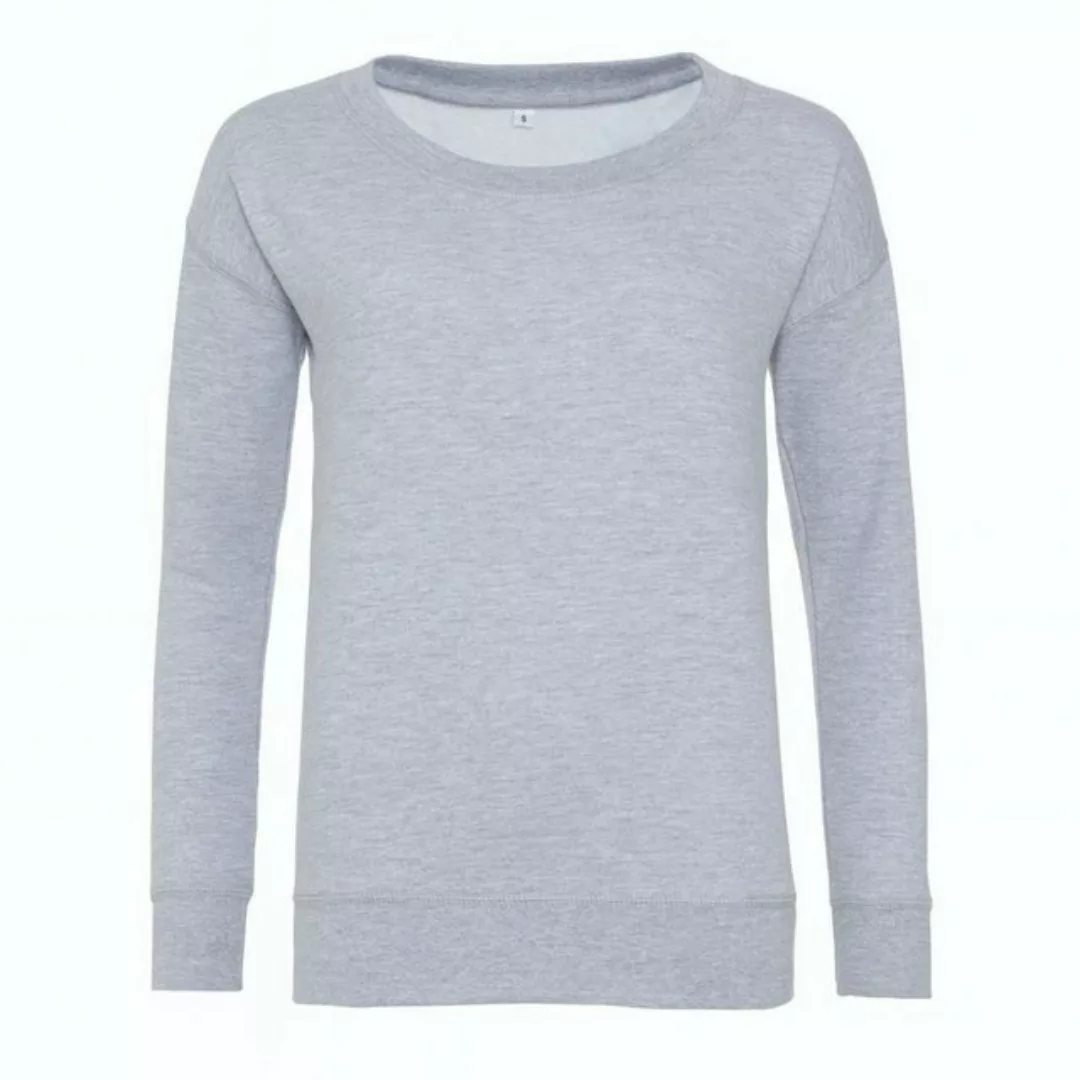 Just Hoods Wickelpullover Just Hoods Damen Sweatshirt Langarmshirt Pullover günstig online kaufen