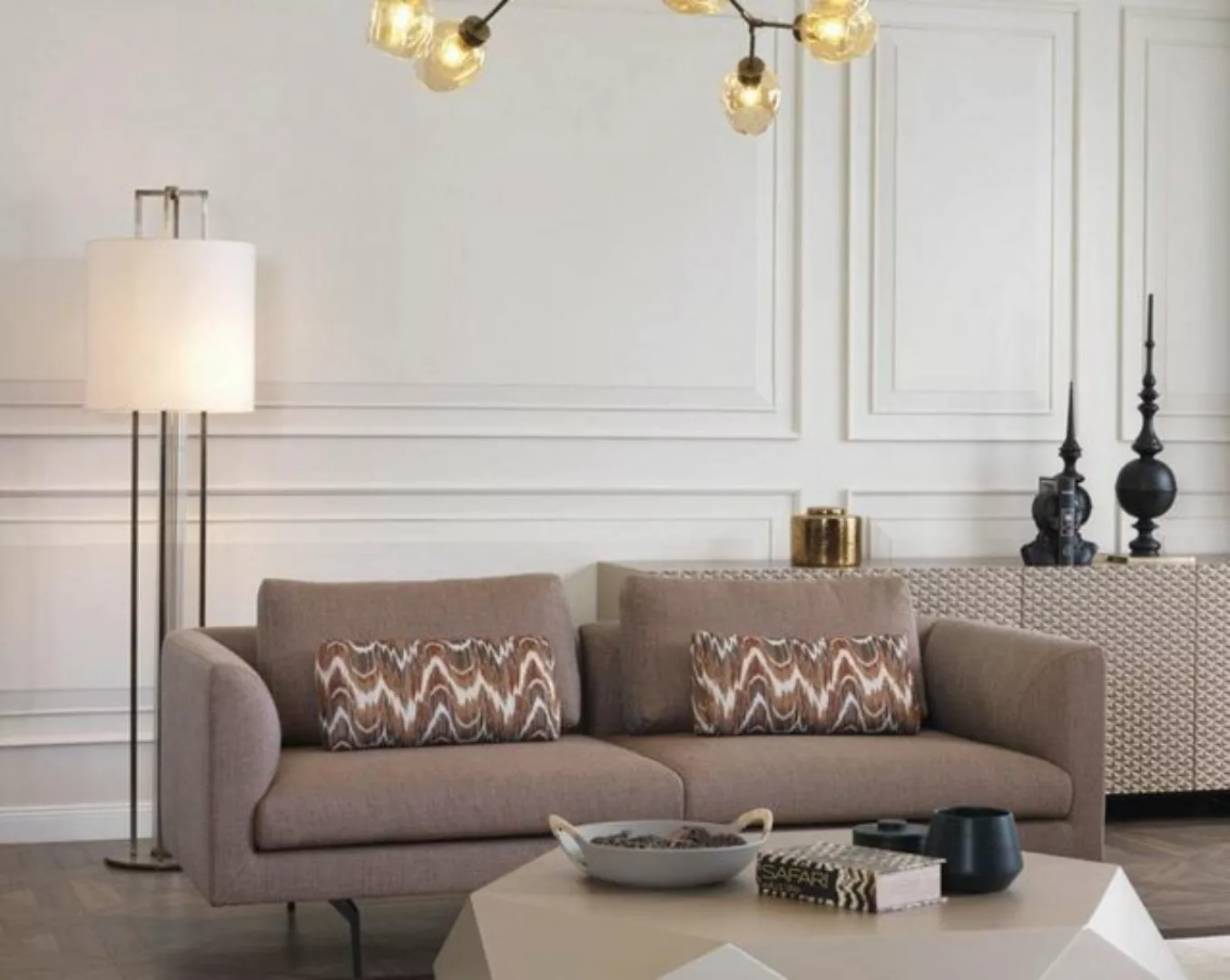 JVmoebel Sofa, Wohnzimmer Sofa Polster 3 Sitzer Couchen Sitzgarnitur Textil günstig online kaufen