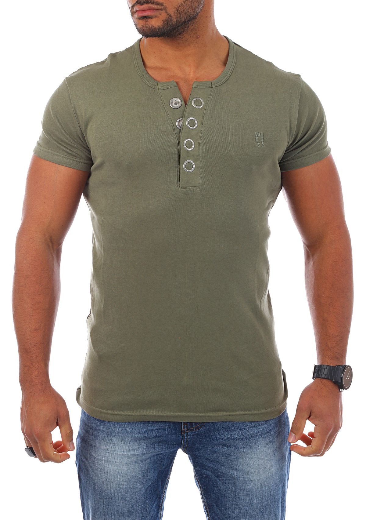 Young & Rich T-Shirt Herren basic günstig online kaufen
