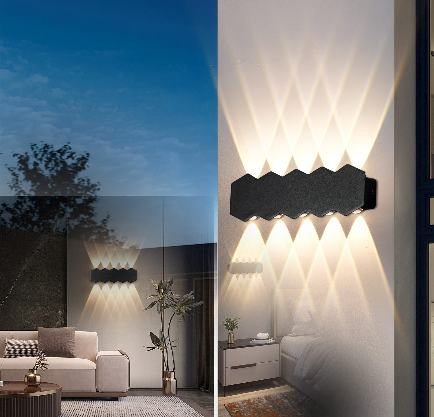 BlingBin Wandleuchte Wandleuchte LED, Up an günstig online kaufen