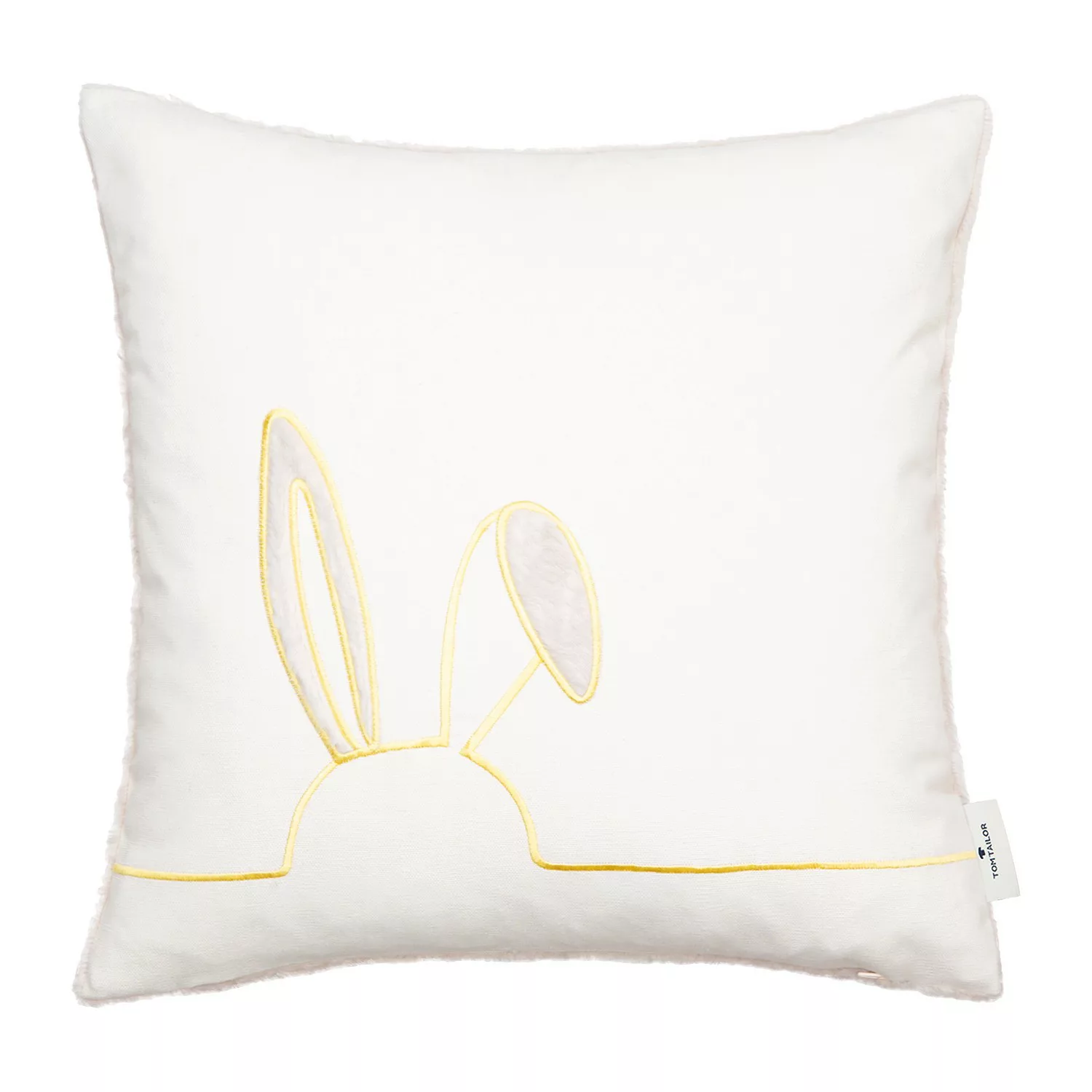 TOM TAILOR HOME Dekokissen »Fluffy Rabbit«, Hasensilhouette und Kunstfellap günstig online kaufen