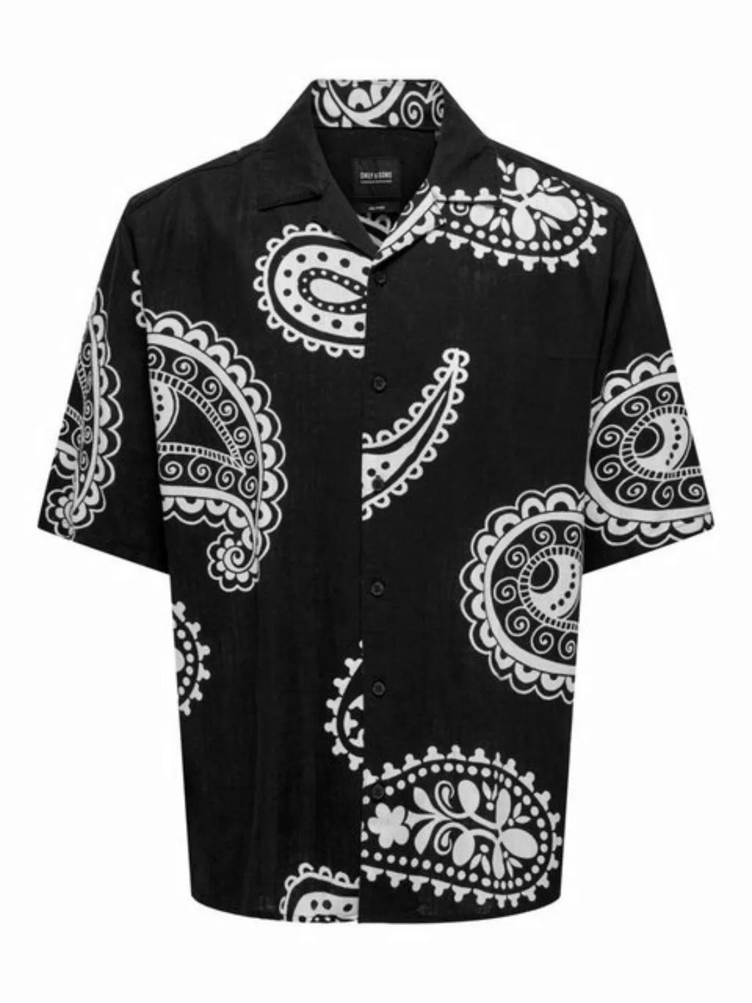 ONLY & SONS Blusenshirt ONSAUSTIN RLX SS PAISLEY AOP RESRT günstig online kaufen