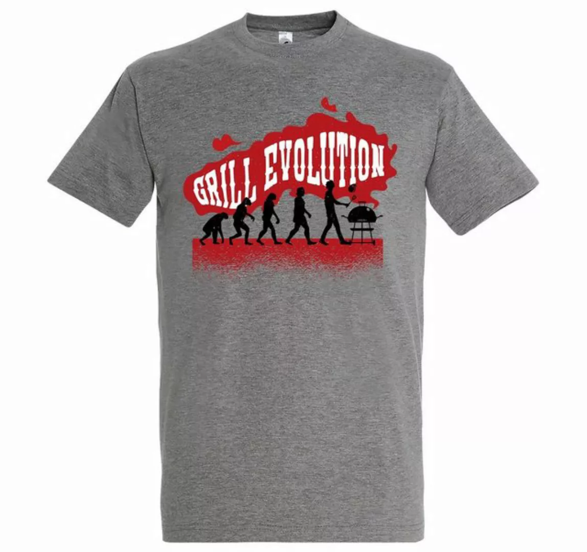 Youth Designz T-Shirt Grillen Evolution Herren Shirt mit lustigem Frontprin günstig online kaufen