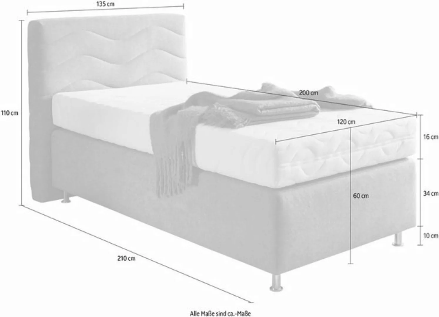 Westfalia Schlafkomfort Boxspringbett "Sigma" günstig online kaufen