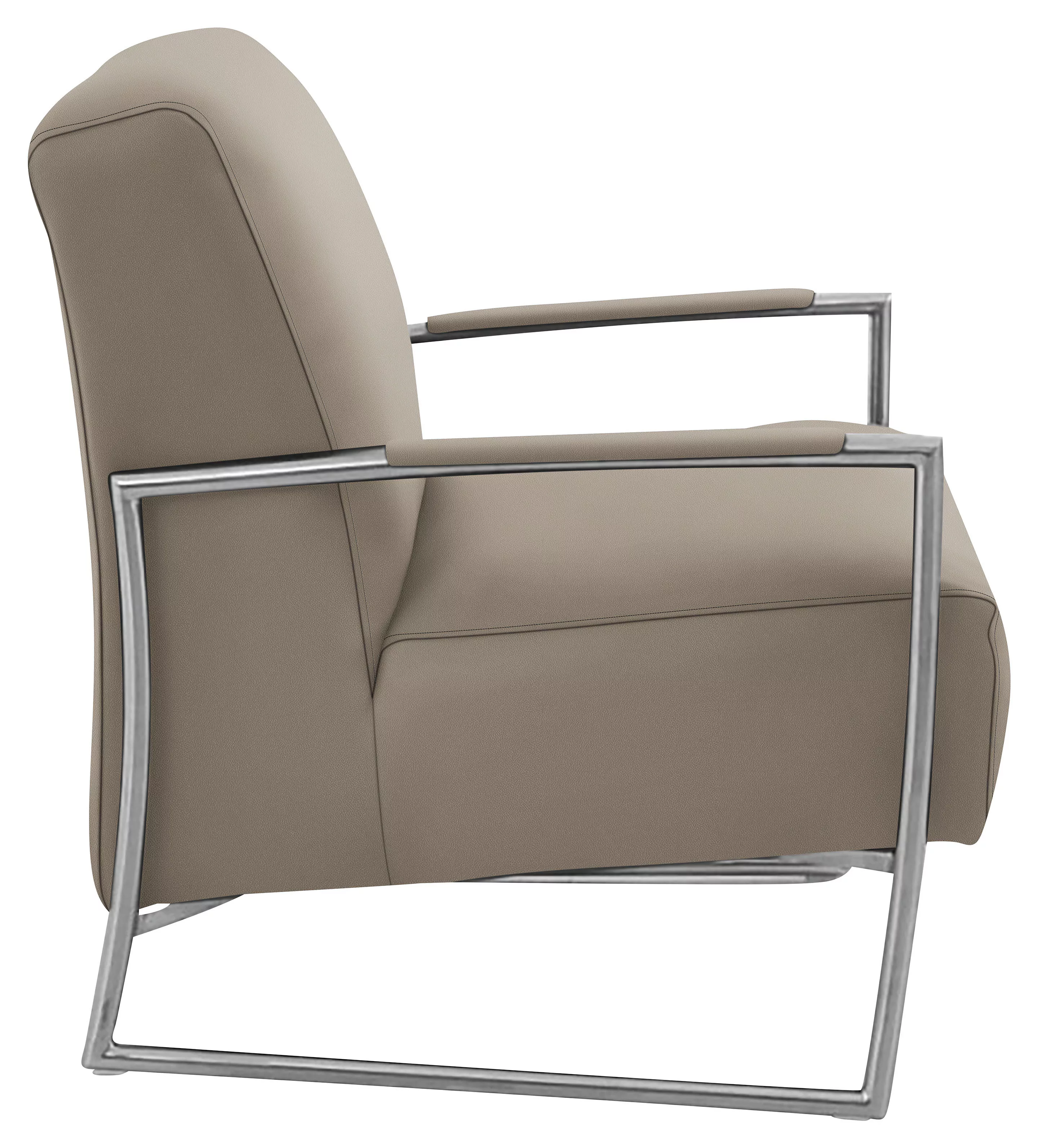 K+W Komfort & Wohnen Cocktailsessel, mit bezogenen Armlehnen, Gestell in Me günstig online kaufen