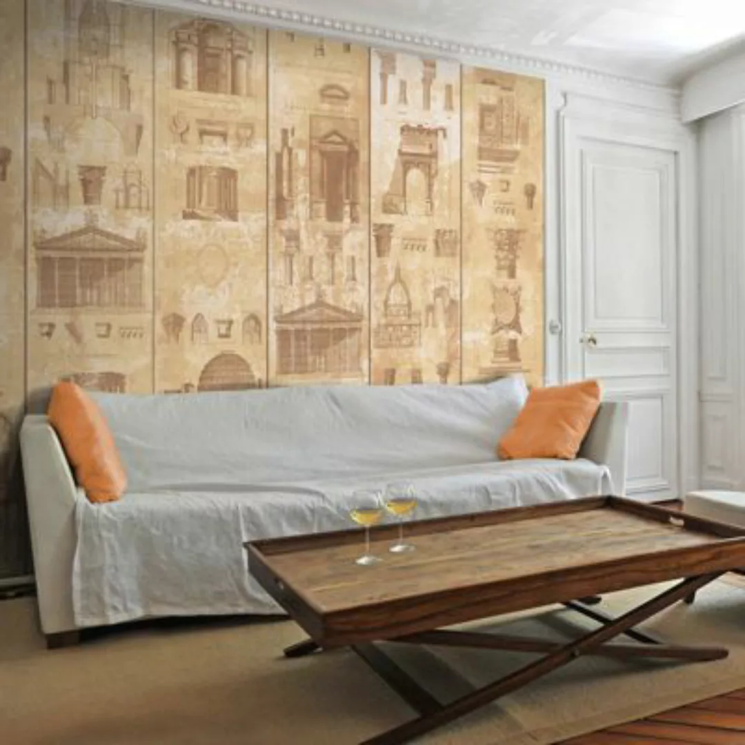 artgeist Fototapete Architectural pearl beige Gr. 50 x 1000 günstig online kaufen