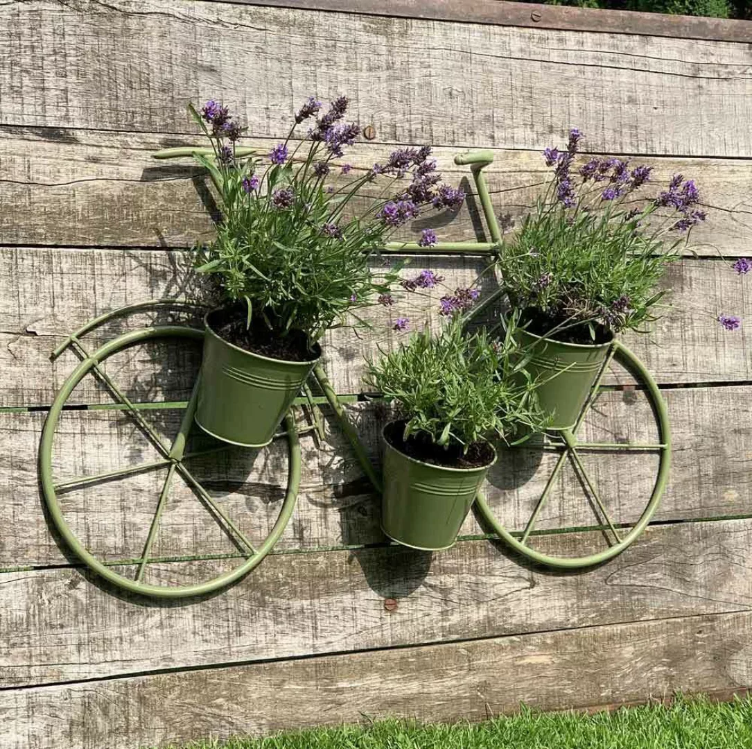 Wand Blumentopf Pflanztopfhalter Fahrrad Deko Vintage günstig online kaufen