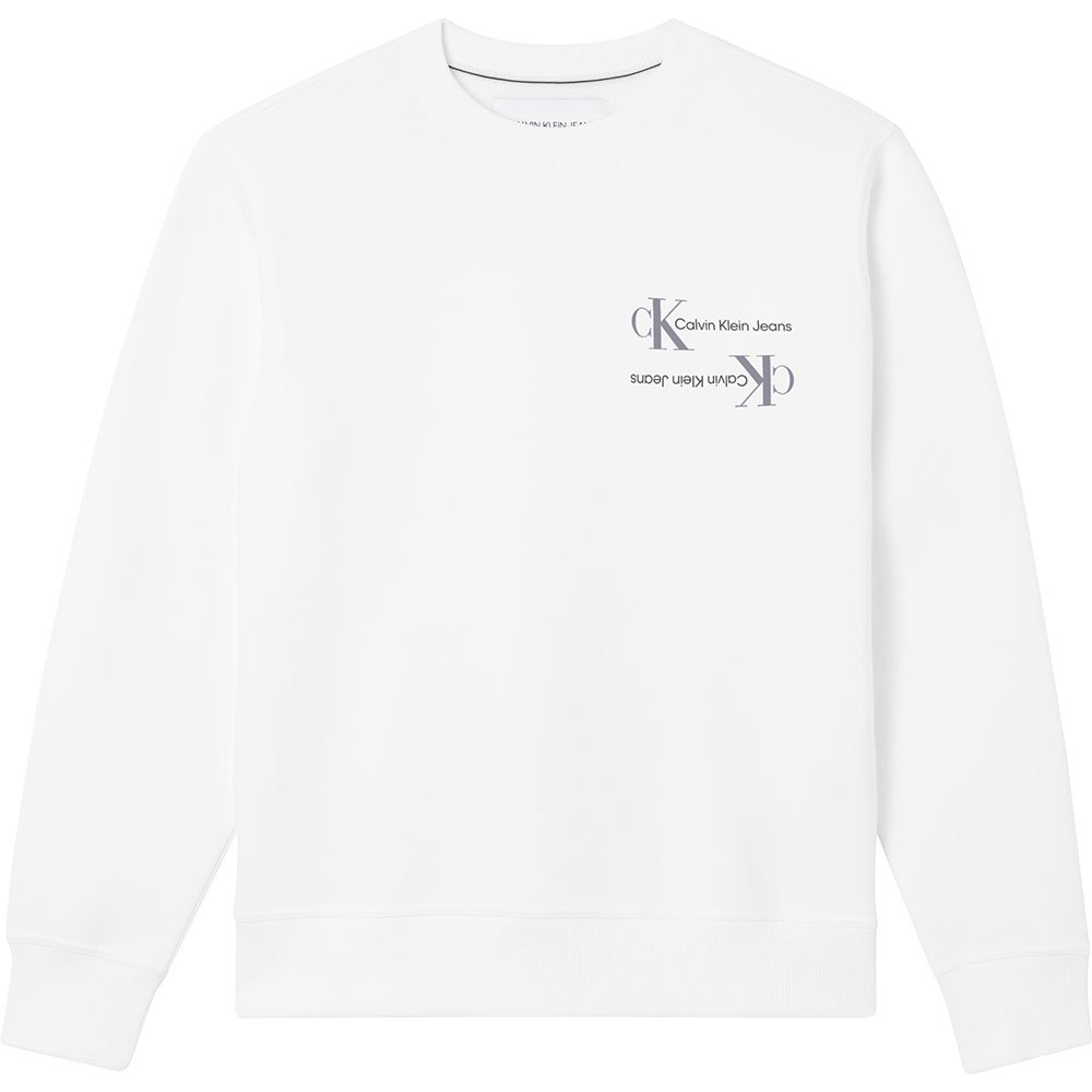 Calvin Klein Jeans Urban Graphic Rundhalsausschnitt Sweater L Bright White günstig online kaufen