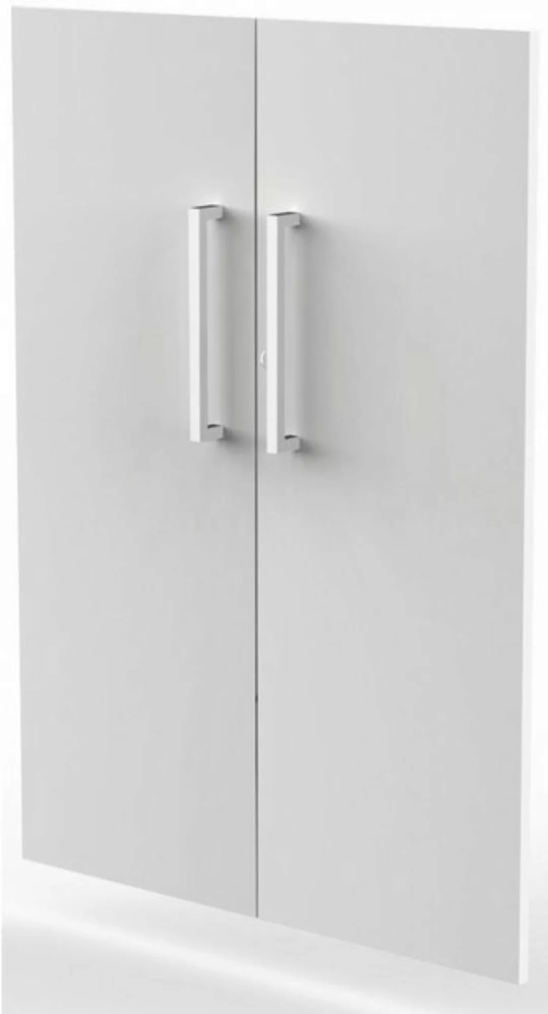 KERKMANN Aktenschrank Vorbautüren Aveto 3OH Set Breite 760mm lichtgrau. günstig online kaufen