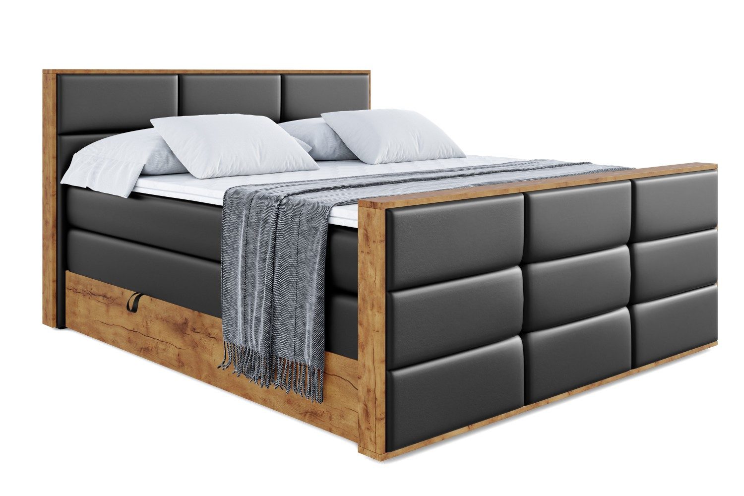 ALTDECOR Boxspringbett LOLLI1-Z KING (Multipocket-Matratze H4, günstig online kaufen