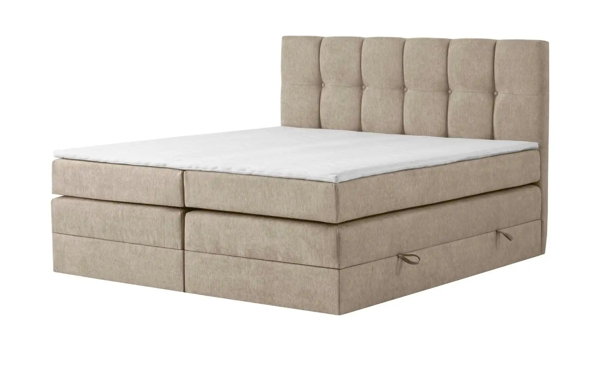 Boxspringbett mit Bettkasten Leeds ¦ beige ¦ Maße (cm): B: 140 H: 121 Bette günstig online kaufen