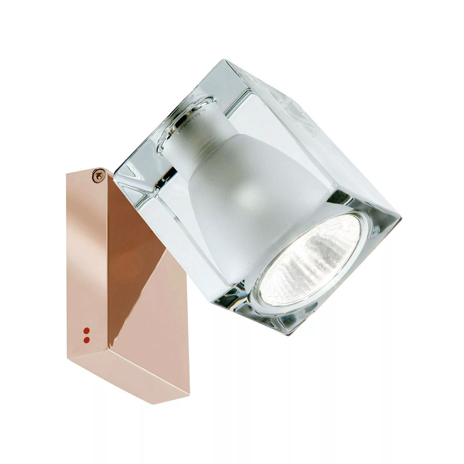 Fabbian Cubetto Wandlampe GU10 kupfer/klar günstig online kaufen