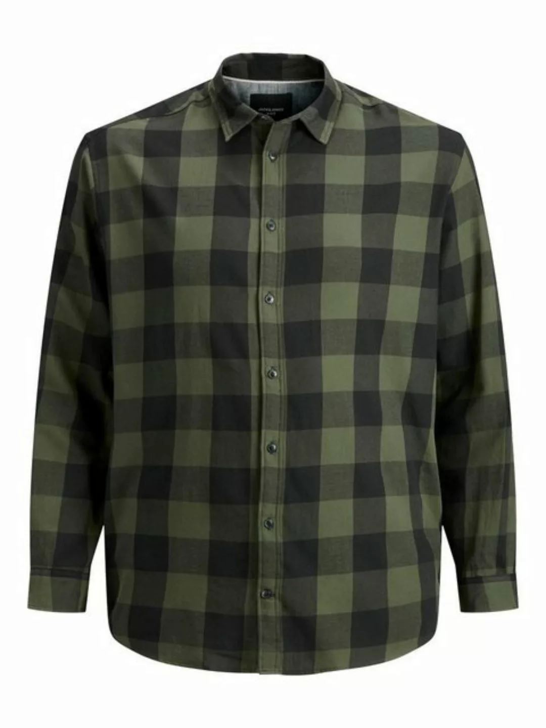 Jack & Jones Herren Freizeit Hemd JJEGINGHAM Comfort Fit Plussize günstig online kaufen