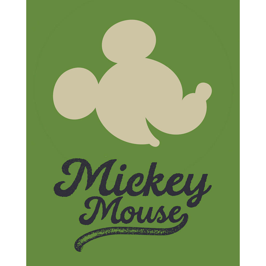 Komar Wandbild Mickey Mouse Green Head Disney B/L: ca. 40x50 cm günstig online kaufen