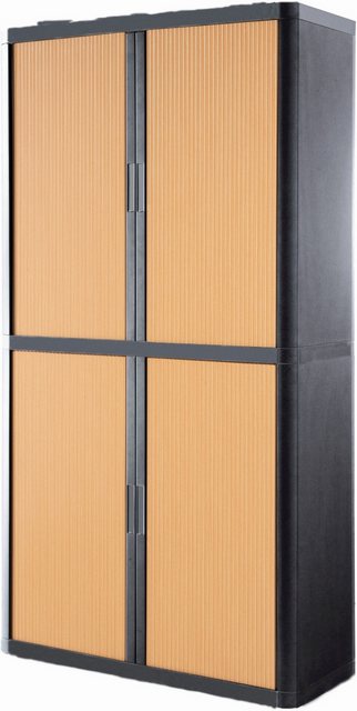 PAPERFLOW Aktenschrank Rollladenschrank easyoffice BxTxH 86x37,5x204cm anth günstig online kaufen