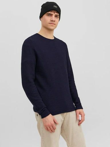 Jack & Jones Rundhalspullover "JPRBLUMIGUEL KNIT CREW NECK NOOS" günstig online kaufen