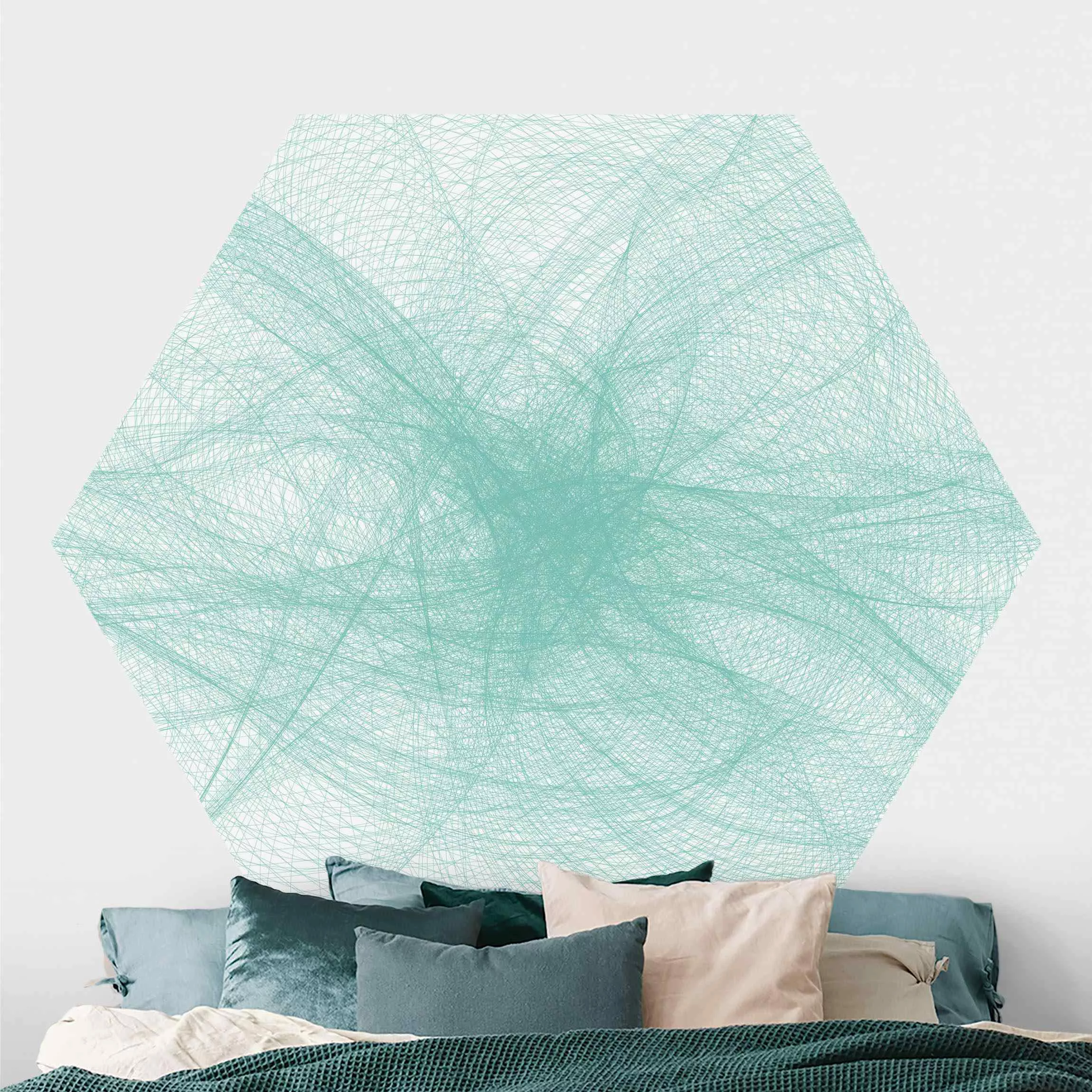 Hexagon Fototapete selbstklebend No.RY8 Modern Dance günstig online kaufen
