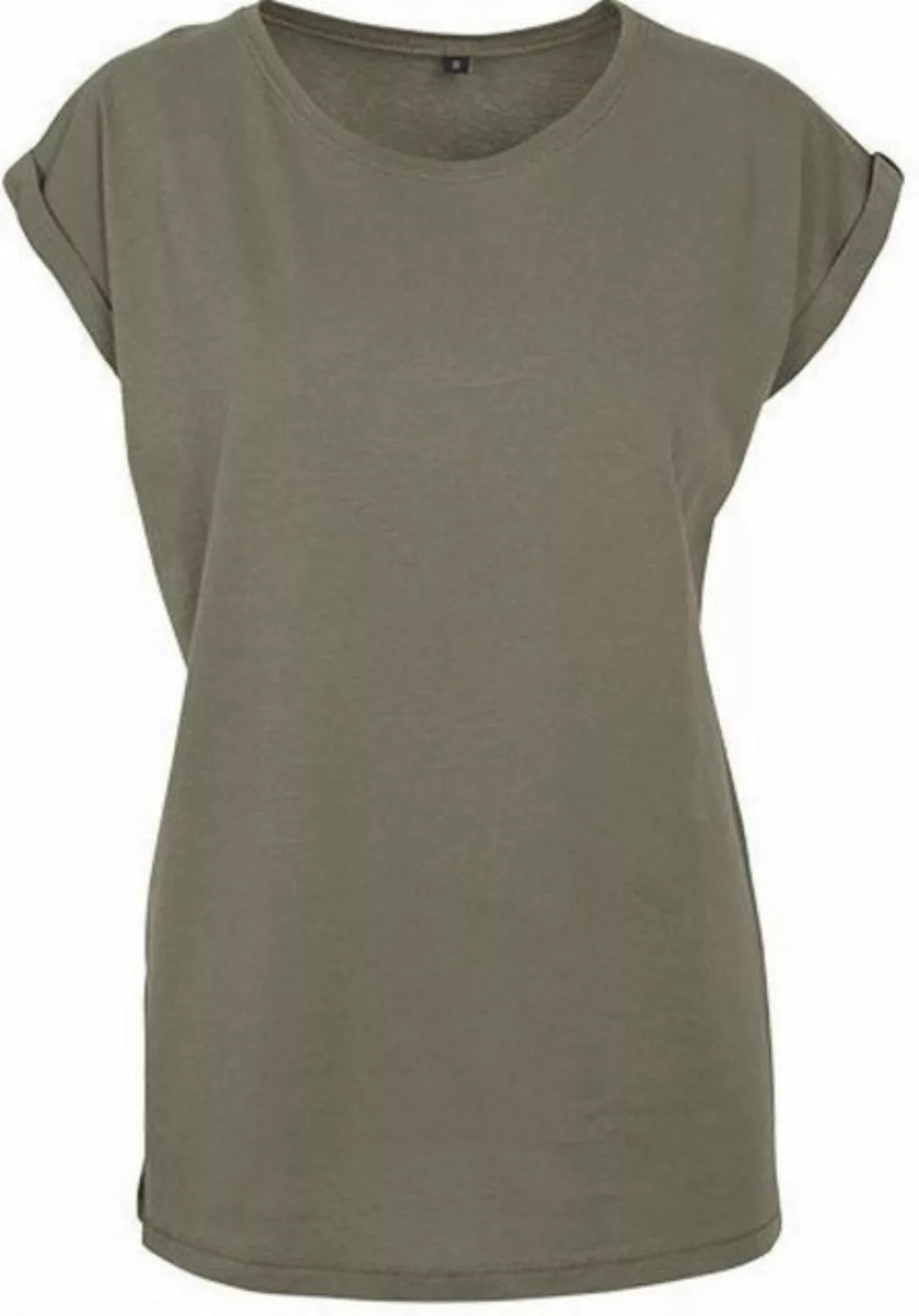 Build Your Brand Rundhalsshirt Ladies Extended Shoulder Damen T-Shirt günstig online kaufen