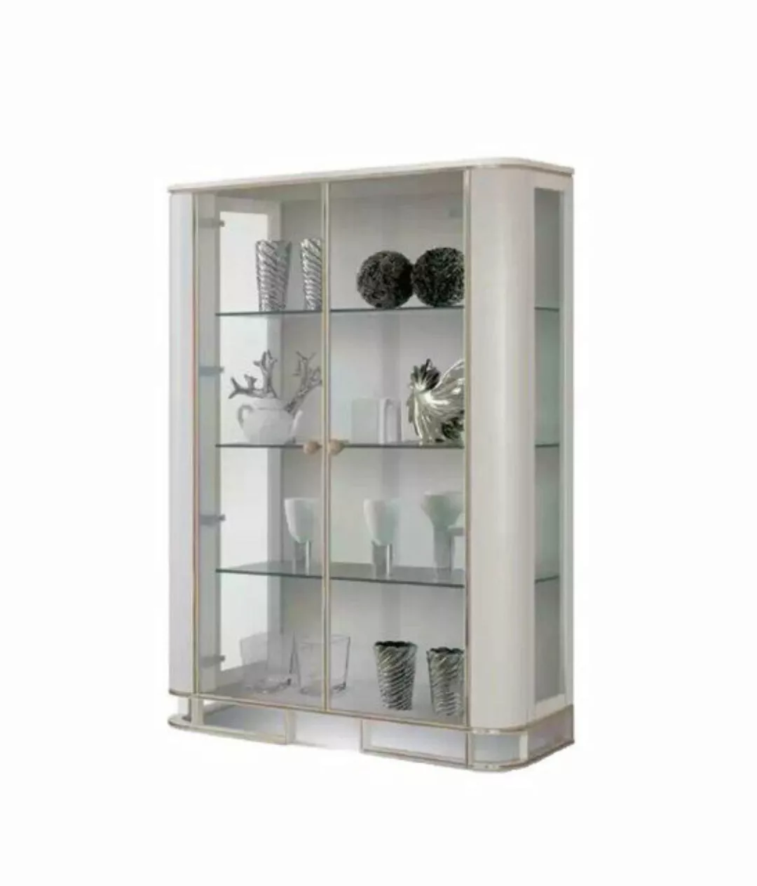 JVmoebel Vitrine Weiß Vitrine Möbel Holz Vitrineschrank Design Italienische günstig online kaufen