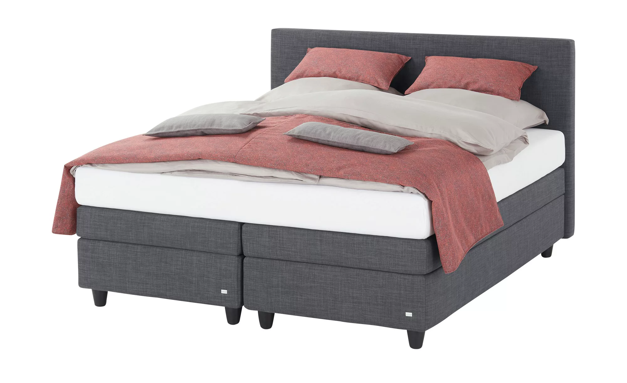 RUF Boxspringbett  Verena ¦ grau ¦ Maße (cm): B: 186 H: 113 Betten > Komfor günstig online kaufen