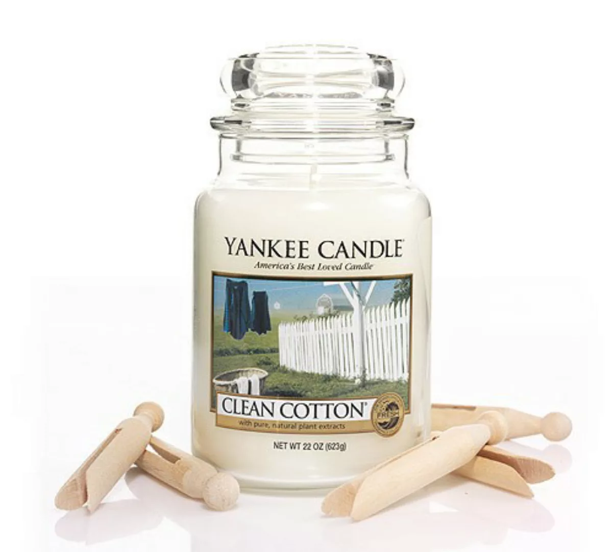 Yankee Candle Duftkerze Clean Cotton 623 g günstig online kaufen