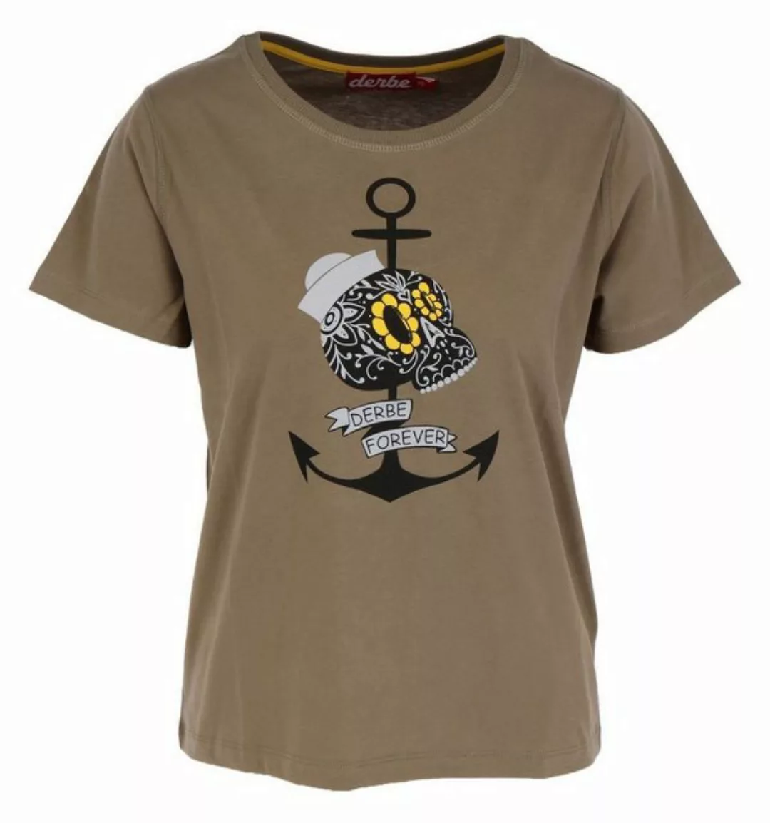 Derbe Print-Shirt Mrs Skull T-Shirt günstig online kaufen