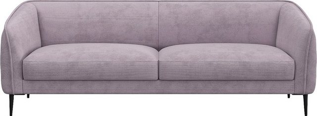 FLEXLUX 3-Sitzer "Belle Designsofa, Couch, bequem durch Kaltschaum im Sitz" günstig online kaufen