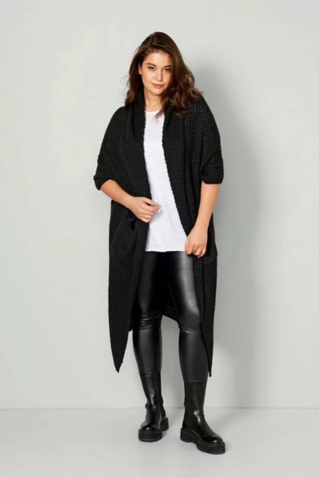 Angel of Style Pullunder Strickponcho oversized Strukturstrick offene Form günstig online kaufen