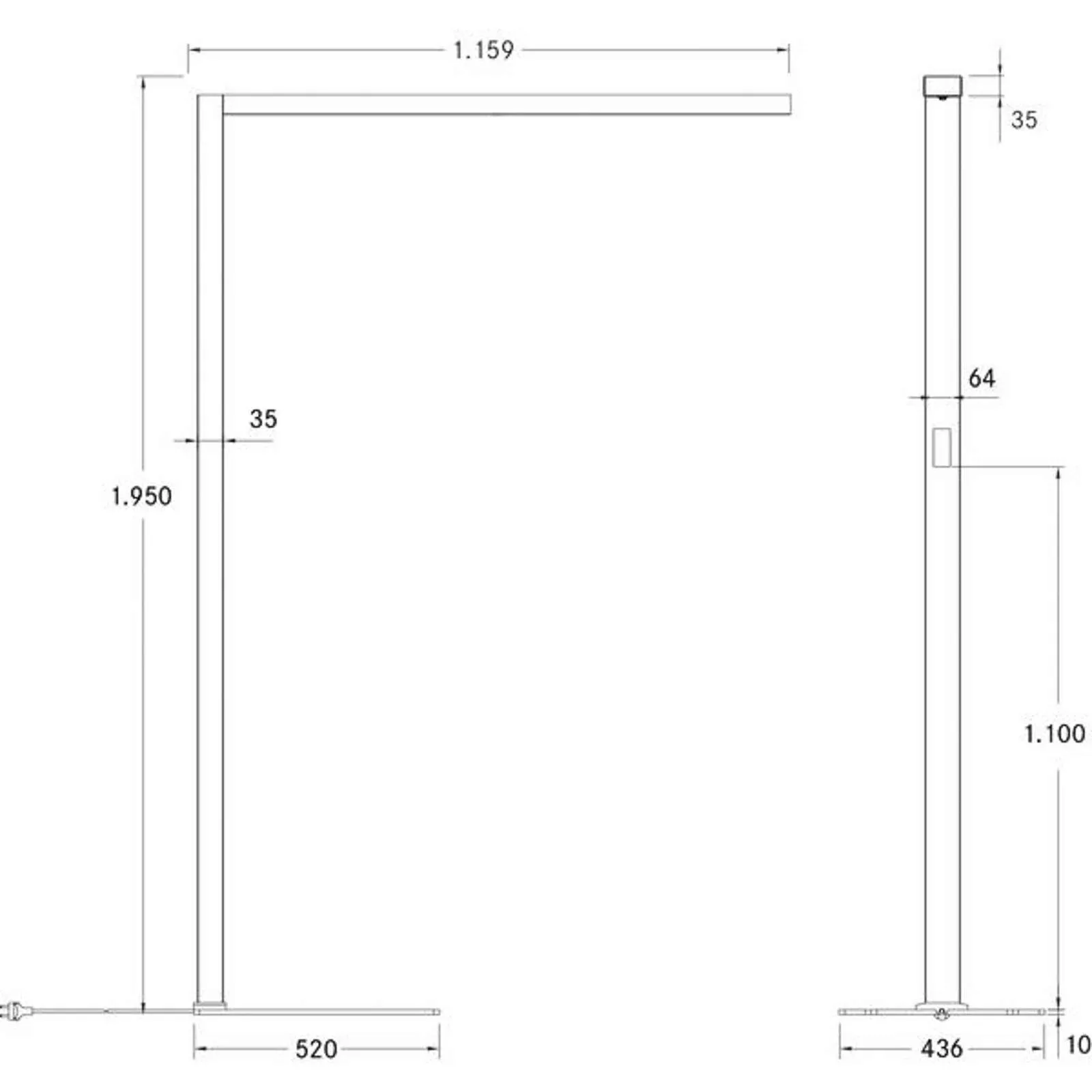 LED-Stehlampe Bevon Mikroprisma direkt/indirekt günstig online kaufen