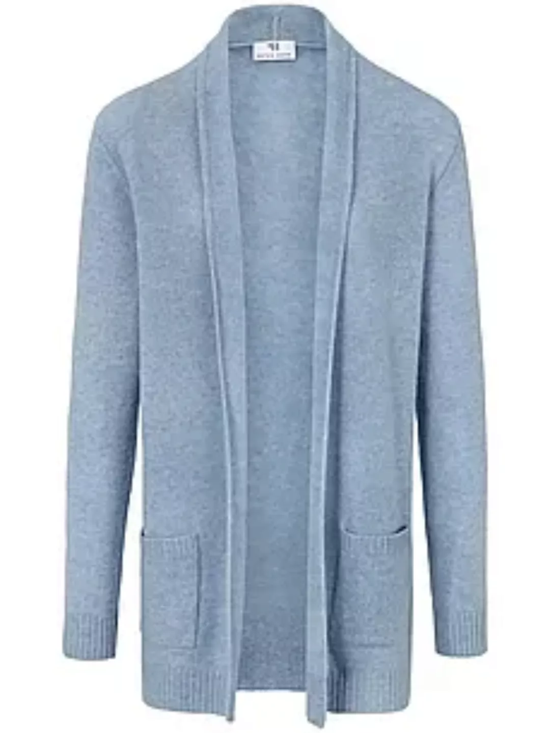 Cardigan aus 100% Schurwolle Peter Hahn blau günstig online kaufen