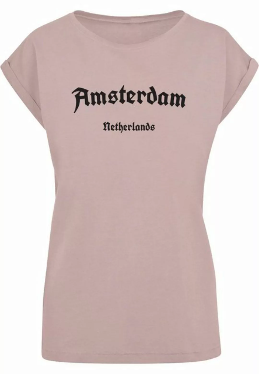 Merchcode T-Shirt Merchcode Damen Ladies Amsterdam Extended Shoulder Tee (1 günstig online kaufen