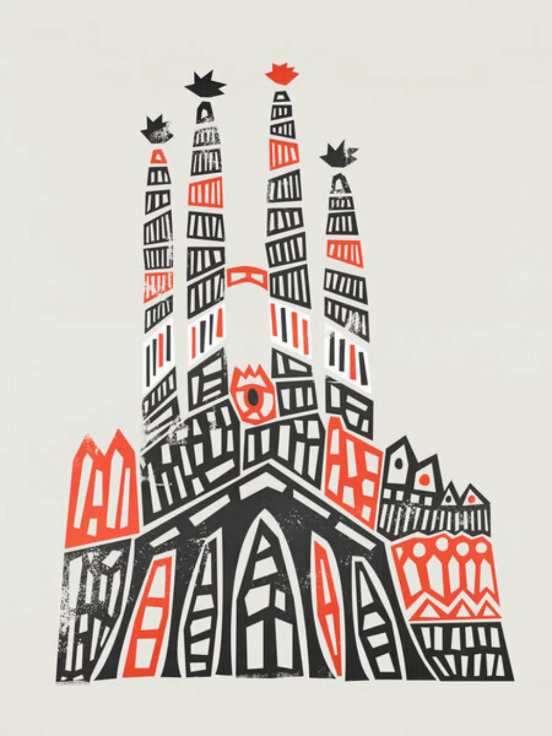 Poster / Leinwandbild - Sagrada Familia günstig online kaufen