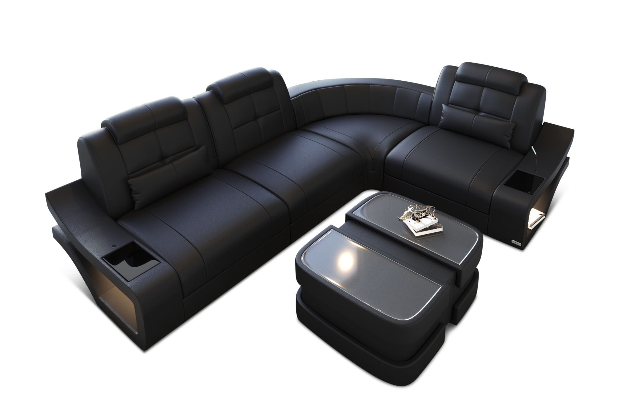Sofa Dreams Ecksofa Ledersofa Elena Mini günstig online kaufen