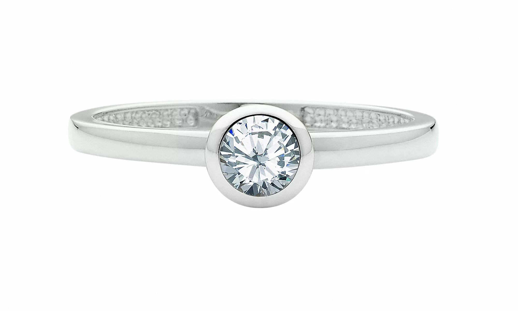 Adelia´s Fingerring "585 Weißgold Ring mit Zirkonia", Goldschmuck für Damen günstig online kaufen