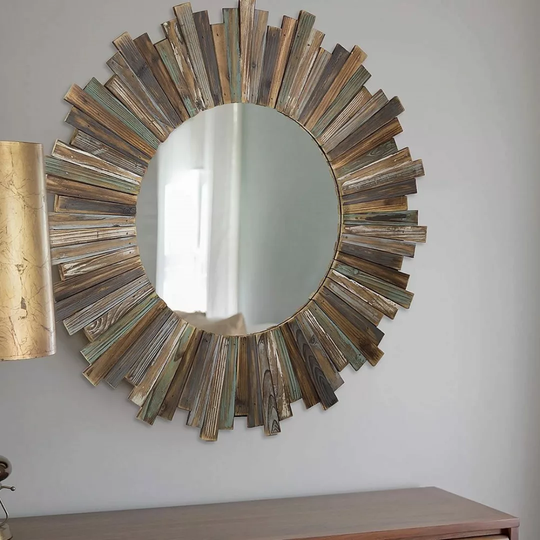 Feel2Home Wandspiegel Wandspiegel 90 cm Holz günstig online kaufen