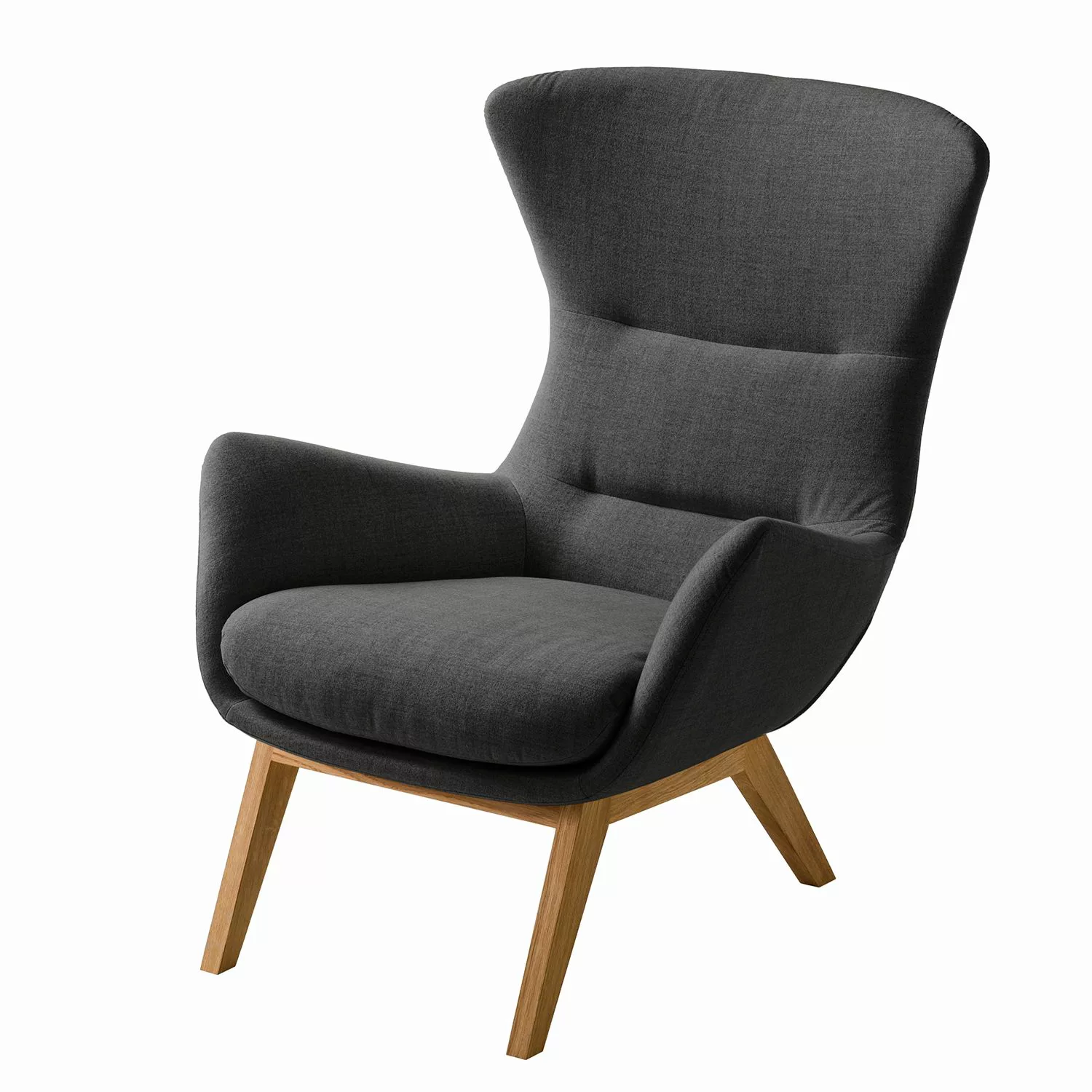 home24 Studio Copenhagen Sessel Hepburn I Anthrazit Webstoff 84x99x96 cm (B günstig online kaufen