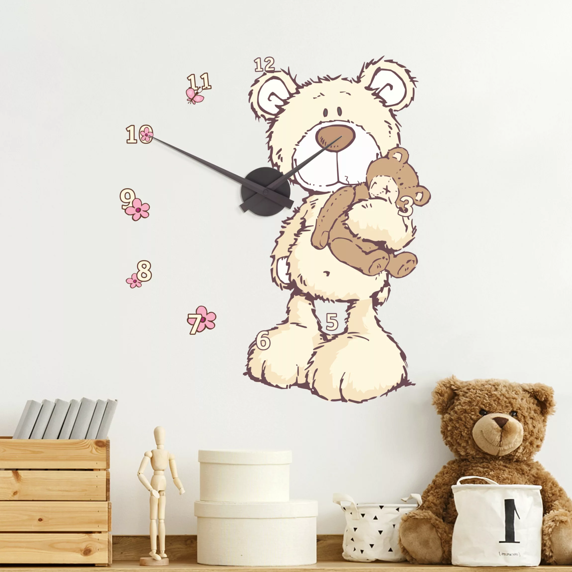Wandtattoo Kinderzimmer NICI - Classic Bears Uhr günstig online kaufen