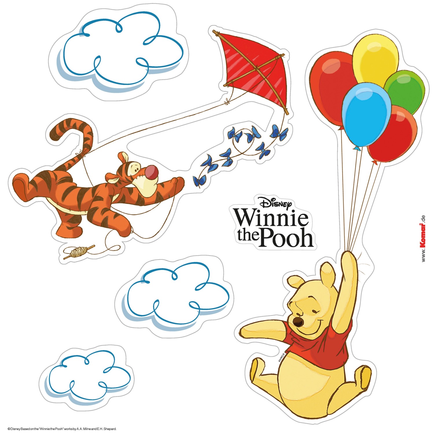 Komar Fenstersticker Winnie The Pooh 30 cm x 30 cm günstig online kaufen