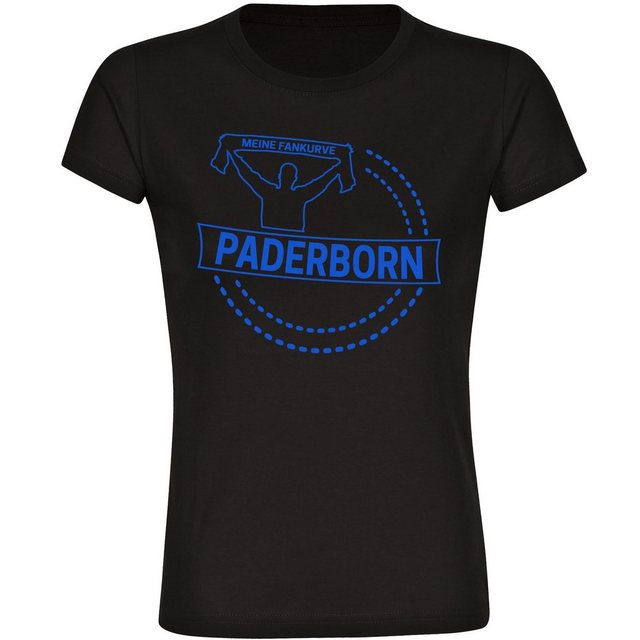 multifanshop T-Shirt Damen Paderborn - Meine Fankurve - Frauen günstig online kaufen