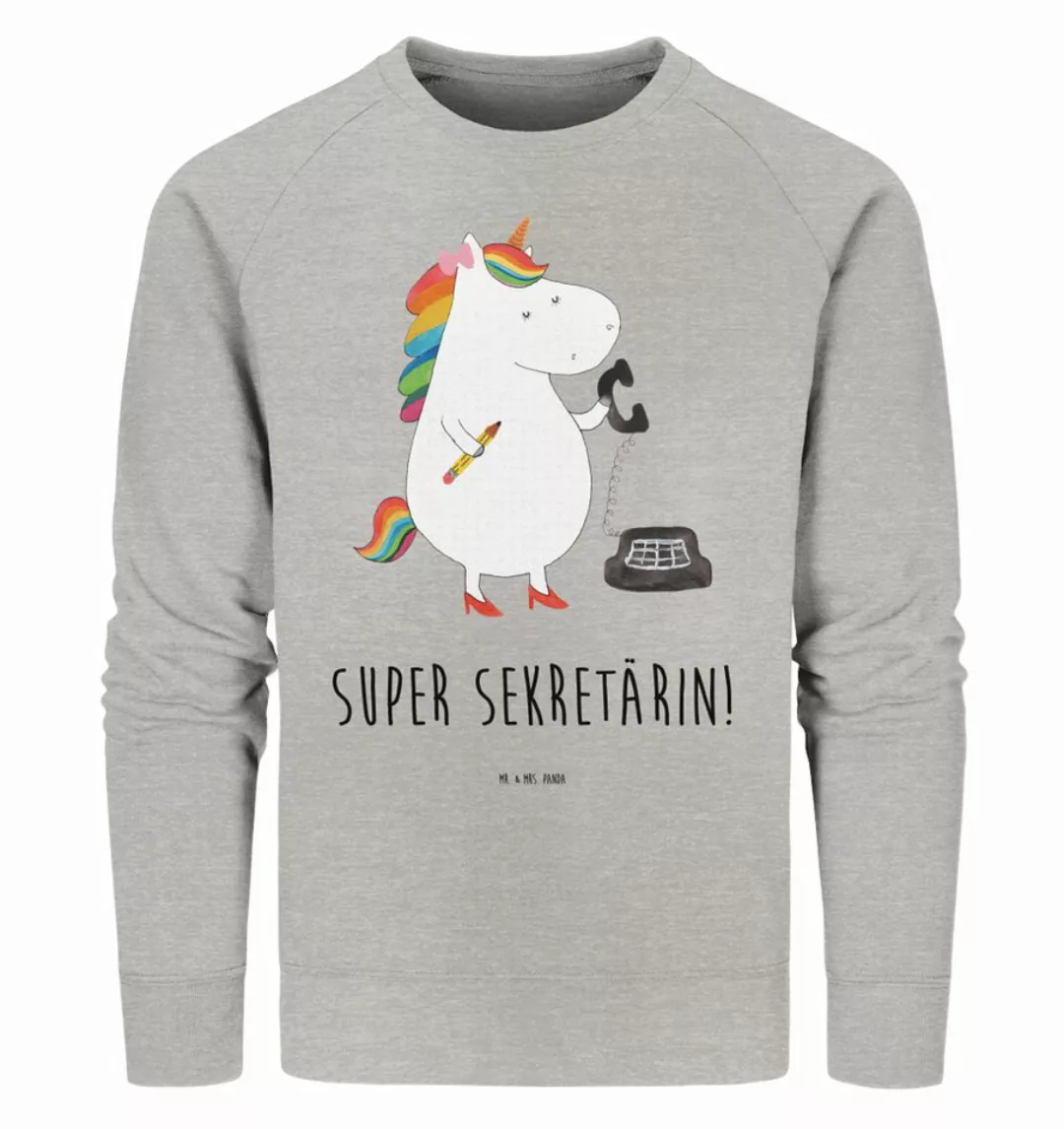 Mr. & Mrs. Panda Longpullover Größe L Einhorn Sekretärin - Heather Grey - G günstig online kaufen